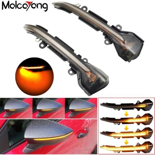 Dynamic Turn Signal Light Rearview Mirror Indicator Lamp For SEAT Leon III Mk3 5F 2013-2018 Ibiza KJ Mk5 V Arona 2017-2018