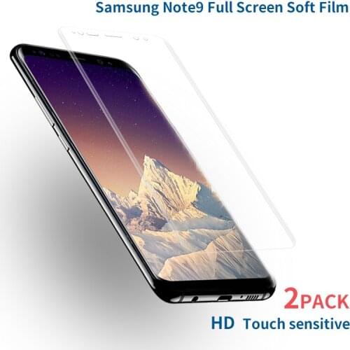 2pcs/lot 3D Curved Soft Screen Protector Film for Samsung Note 9 Full Cover Protector Full Screen Front Back Film Not Glass