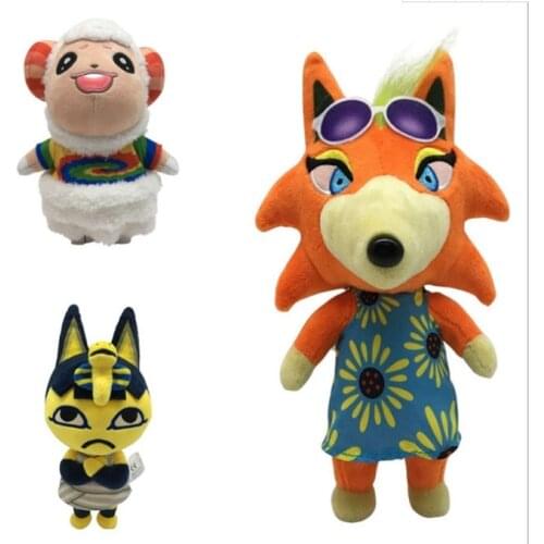 2020 Animal Crossing Plush toy New Ankha Dom Audie stuffed soft carton toy for children baby birthday gift