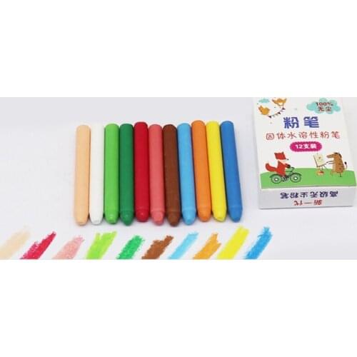 4/6/12 Colors Non Toxic Water Soluble Chalk Drawing Painting for Teacher Kids 24BB
