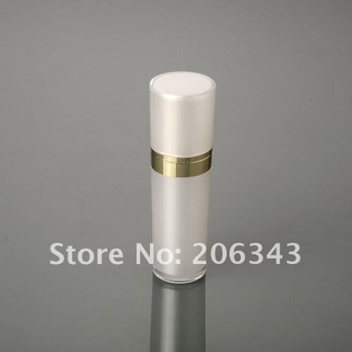 50ML pear white acrylic cone-shape press pump lotion bottle, cosmetic bottle