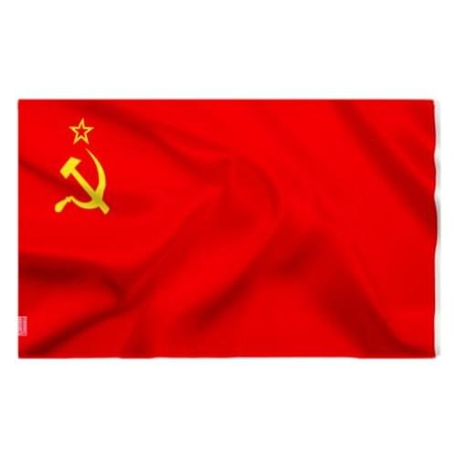 90 x150cm Large Red CCCP Union of Soviet Socialist Republics USSR Flag Polyester Happy Gifts High Quality Polyester Fabrics