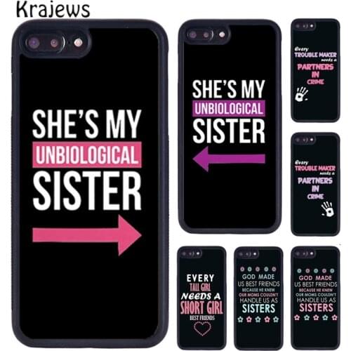 Krajews Lovers BFF Couple Best Friends Matching Phone Case For iPhone X XR XS 11 12 Pro MAX 5 6 7 8 Plus Samsung S5 S6 S7 S8 S9