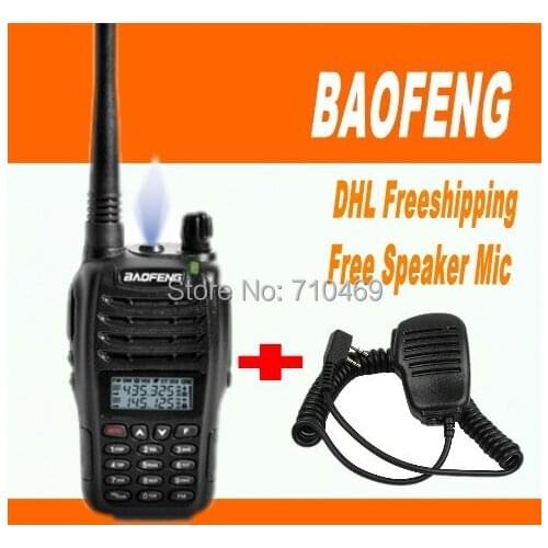 DHL freeshipping+BaoFeng UV-B6 5W 99 channel dual band dual display dual standby two way radio pofung uvb6 uvb6+Mic speaker