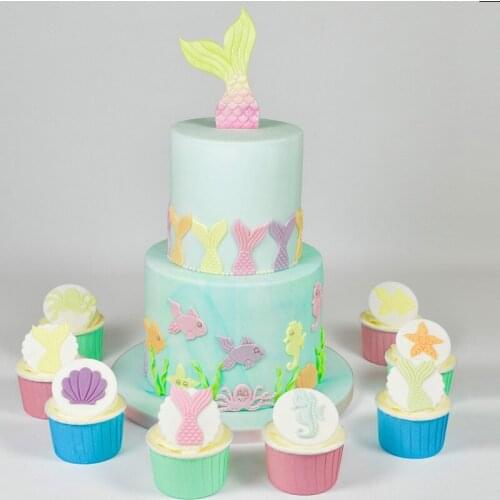 Cookies Cutter Mold 3D Ocean Biscuit Embossing Mould Sugarcraft Dessert Baking Mold Fondant Cake Decor Tool