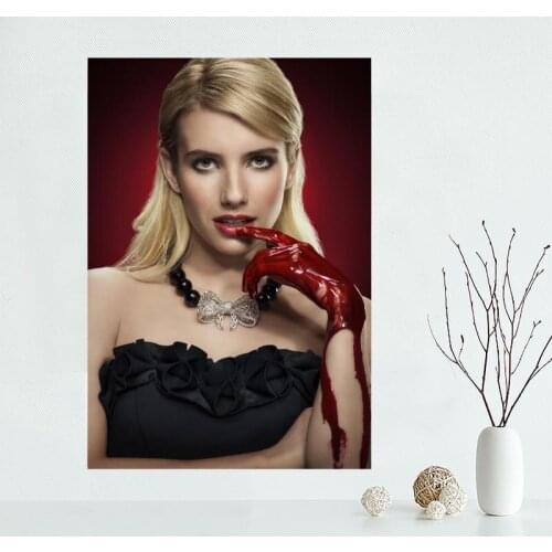 Nice Custom 02 Emma Roberts Canvas Poster Print painting Art Wall Silk Poster cloth print Fabric Poster