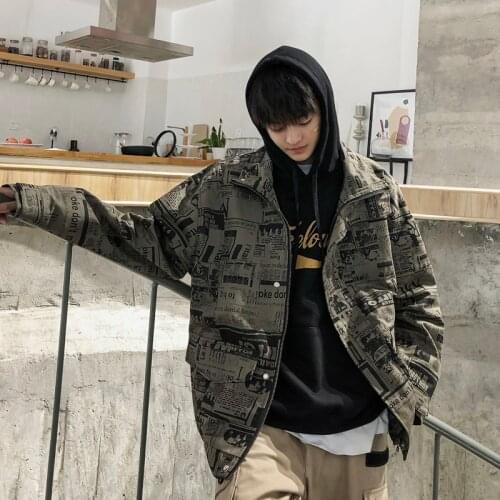 Hip Hop Oversized Vintage Jackets Coats Streetwear Bomber Jacket Men 2021 Autumn Mens Fashions Casual Print Windbreaker