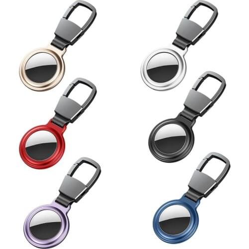Magnetic Metal Protective Airtag Case For Airtags Cover Keychain Holder Wireless Tracker Anti-lost Device