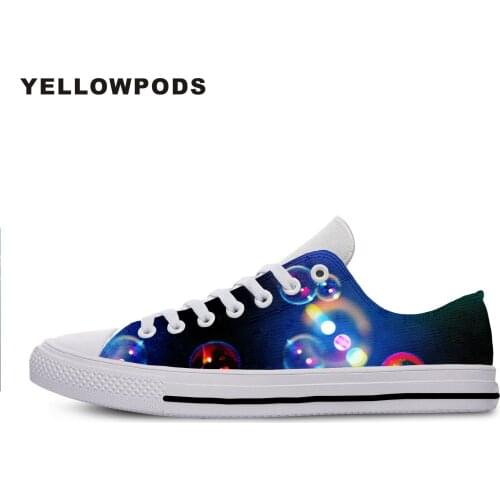 Men Casual Shoes Drop Shipping Fashion Colorful Fluorescent Paint Macro Bubble Print 3d Women Lightweight Off White Shoes Man