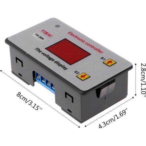 OOTDTY 12V Battery Low Voltage Cut off Switch On Protection Undervoltage Controller DC