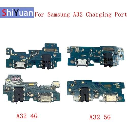USB Charging Port Connector Board Parts Flex Cable For Samsung A32 4G A325 A32 5G A326 USB Model Replacement Part