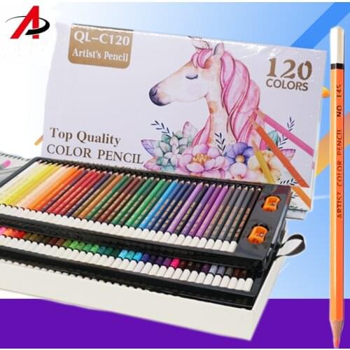 120Pcs Colored Pencil Stationery Set Art Custom Paintbrush Sketching Painting Oil Pencil Drawing Pen For Kids Students