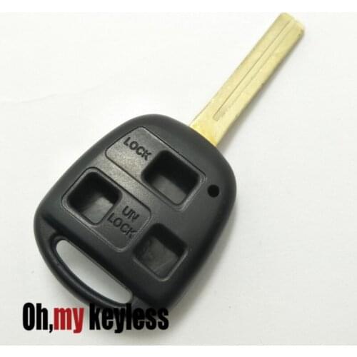 20pcs/lot Replacement Remote key shell for Lexus ES GS GX IS LS LX RX SC entry keyless remote control key fob case