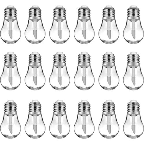 20 Pieces Funny Light Bulb Shaped Balm Tube Small Empty Refillable Lips Gloss Bottles, DIY Cosmetics Lipstick Containers