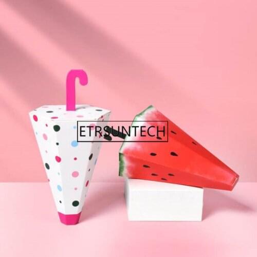 200pcs Mini Cartoon Paper Umbrella Shaped Candy Box Wedding Party Favors Baby Shower Decoration Gift