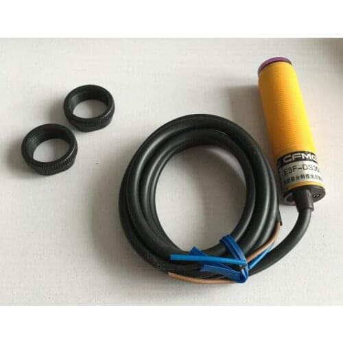 5pcs photoelectric switch E3F-DS30N2 10-30VDC 30cm Sensor M18 NPN NC 3 Wires diffuse reflection