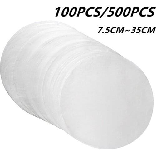 500/100 Pcs Round Baking Paper Circle Parchment Paper Liner BBQ Oven Patty Hamburger Paper Cake Non-Stick Baking silicon paper