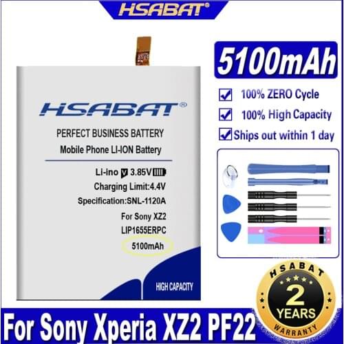HSABAT LIP1655ERPC 4300mAh Battery for SONY Xperia XZ2 PF22 SO-03K SOV37 702SO H8296 H8216 Batteries