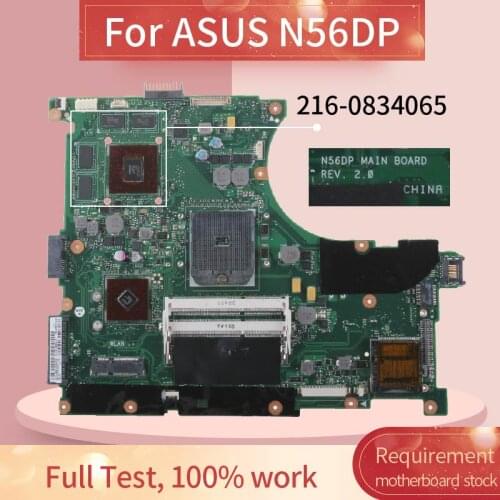 N56DP Laptop motherboard For ASUS N56DP N56D HD7730 2GB Notebook Mainboard REV:2.0 216-0834065 DDR3