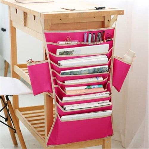 Multifunctional Creative Oxford Cloth Book Storage Student Learning Hanging Book Bag Desk Organizers Artifact Magazine Holder