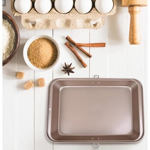 Multifunctional Non Stick Baking Tray Bread Cake Mold Oven Household Carbon Steel DIY Baking Plate For Kitchen Bakeware Tool New