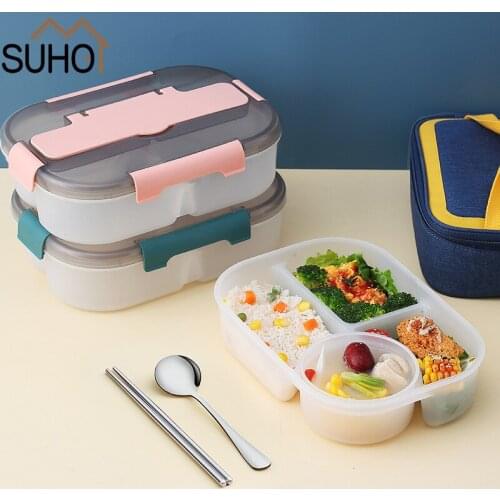 Fashion Bento Box for Adults Lunch Box for Older Kids Freeeak-Proof Food Container Storage For Children Kid Fruit Salad Food Box