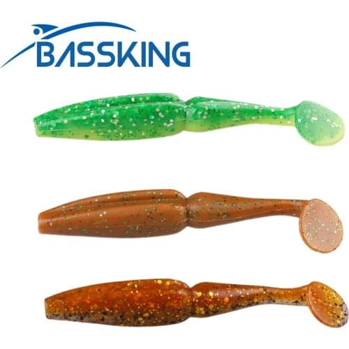 10Pcs Silicone Soft Baits 75mm 3.5g Single T-tail Swimbait Fishing Lure Isca Artificial Para Pesca Carpe Leurres Souple Peche