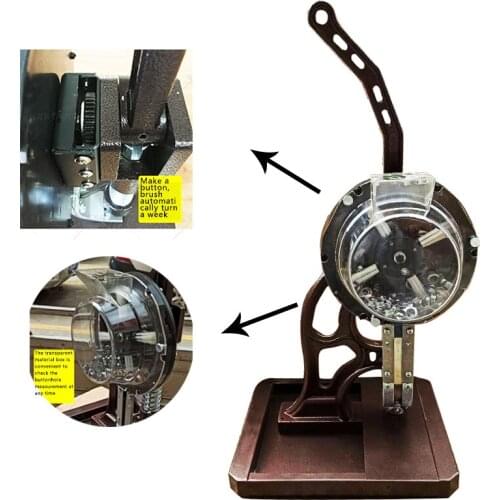 Semi-automatic loopless buttoning machine, printing cloth buttoning machine, light box cloth display rack