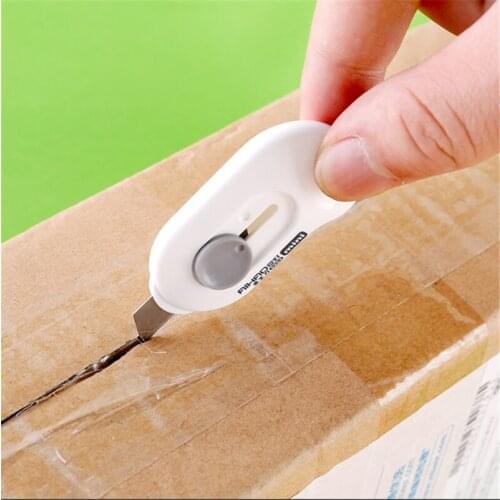 Portable Shrinkable candy Color Mini Sharp Utility Knife Paper Cutter Razor Blade Office Stationery student school supplies