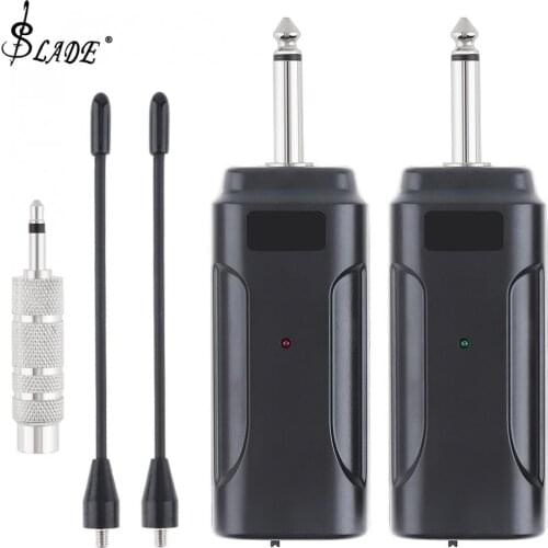 Professional Portable Electric Guitar Bass Wireless Audio Transmitter Receiver System Support 50M Effective Transmission Range