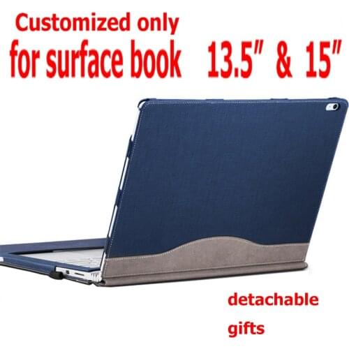 Detachable Cover For Microsoft Surface Book2 Book 13.5 Tablet Laptop Sleeve Case PU Leather Protective Skin Keyboard Cover Gifts