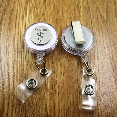 Docter ID Badge Reel for Docter Nurse Teacher Student retractable recoil id badge holder office work fun