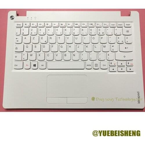 YUEBEISHENG New For Lenovo Ideapad 100S-11IBY palmrest FR French keyboard upper cover upper shell Touchpad 5CB0K48369