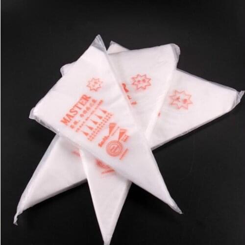 200sets (100pcs/set) Small Size Disposable Piping Bag Icing Fondant Cake Cream Decorating Pastry Tip Tool 16x26CM