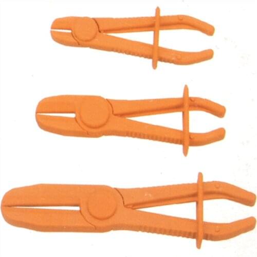 3 Pcs Flexible Hose Clamps Line Clamp Kit Brake Fuel Water Line Plier Tool