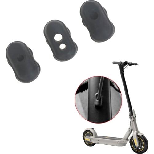 3Pcs Black Dust Plug Case For Ninebot Max G30 Waterproof Sealed Silicone Cover Case for Electric Scooter Vertical Rod Brake Port