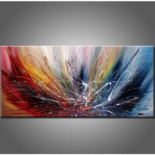 Abstract Oil Painting Handmade Beautiful Colors Modern Abstract Oil Painting for Living Room Wall Art Decor Oil Painting