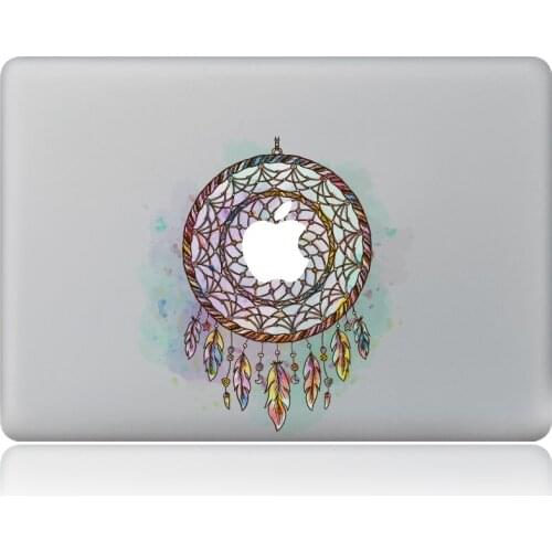 Watercolor Dream Catcher Vinyl Decal Laptop Sticker for macbook Pro Air 13 inch Cartoon laptop Skin shell for mac book