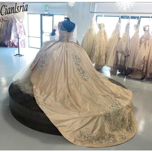 Quinceanera Dresses Ball Gown V Neck 3D Flowers Sweet 16 Dress Party Wear Bridal Boutique Princess Dress Xv Años