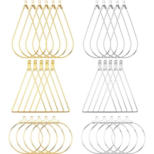 Large Circle Hoop Earrings Silver Gold Color Ear Wire Hoops Triangle Earrings Hoops Ear Rings For Women Party Club Birthday Gift