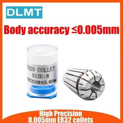 1PCS ER32 collets 0.005mm accuracy High Precision 1mm-20mm ER32 Spring Collet Suitable for ER Collet Chuck Holder