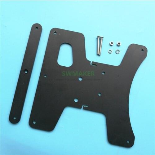 Black Oxidized sandblasting Ender-3 Y Carriage aluminum Plate with 3-point Leveling bar for Creality Ender-3 ender-3s 3D printer
