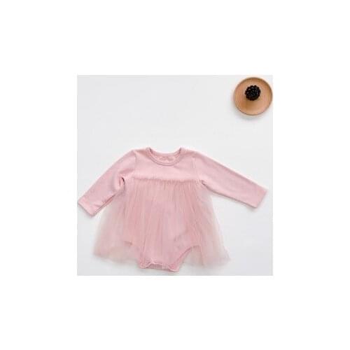 Baby Autumn Childrens Cotton-padded Romper Winter Clothes Korean Long-sleeved Kids Fashion Tops Girls Princess Dress Clothes