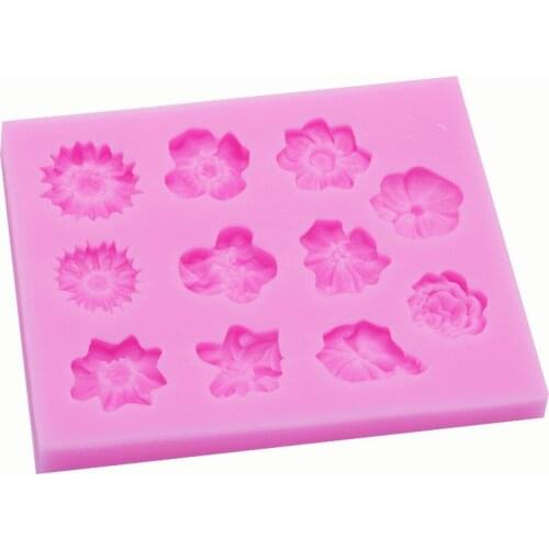 DIY Cake Mold, Various Rose Flower Daisy Fondant Silicone Liquid Silicone Mold, Soft Ceramic Handmade Soap Mold