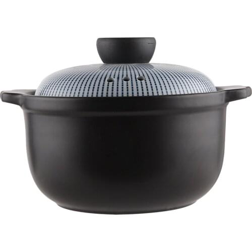 Casserole Household Gas Open Fire Soup Ceramic Pot Simple Large Capacity Porridge Claypot Rice Health Chicken Soup Stew Pot
