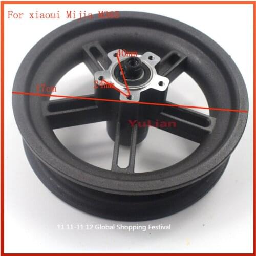 Electric Scooter Wheel Hub Aluminum Wheel Rim for 8.5 Inch Tire with Axle for Xiaomi M365 Scooter Accessory