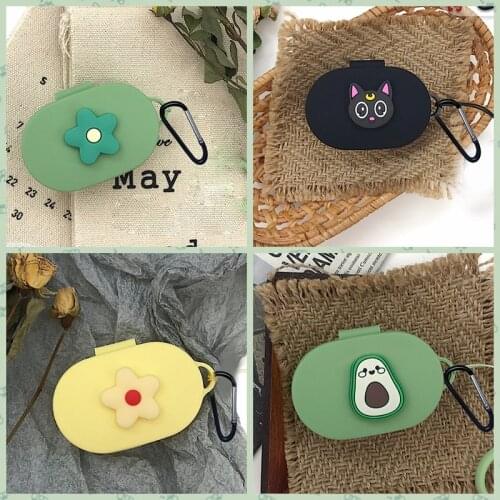 Avocado cartoon case For Xiaomi Redmi AirDots 2 Case cute cat / flower Silicone Earphone Cover for Redmi AirDots 2S Cover