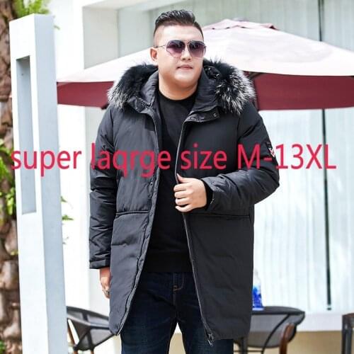 New Arrival Fashion High Quality Down Jacket Men Extra Large Winter Long Coat Thick Casual Plus Size M-9XL 10XL 11XL 12XL 13XL