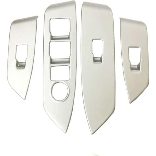 For Mazda CX5 CX 5 CX-5 2017 2018 Car Interior Trim Auto ABS Carbon Fiber Inside Door Handle Power Window Switch Cover Trim