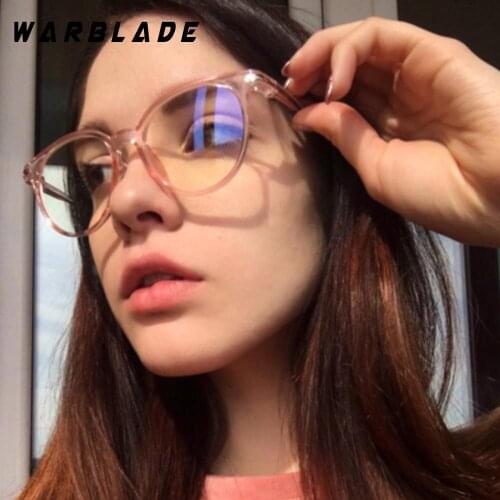 2019 Women Glasses Frame Men Anti Blue Light Eyeglasses Frame Vintage Round Clear Lens Glasses Optical Spectacle Frame